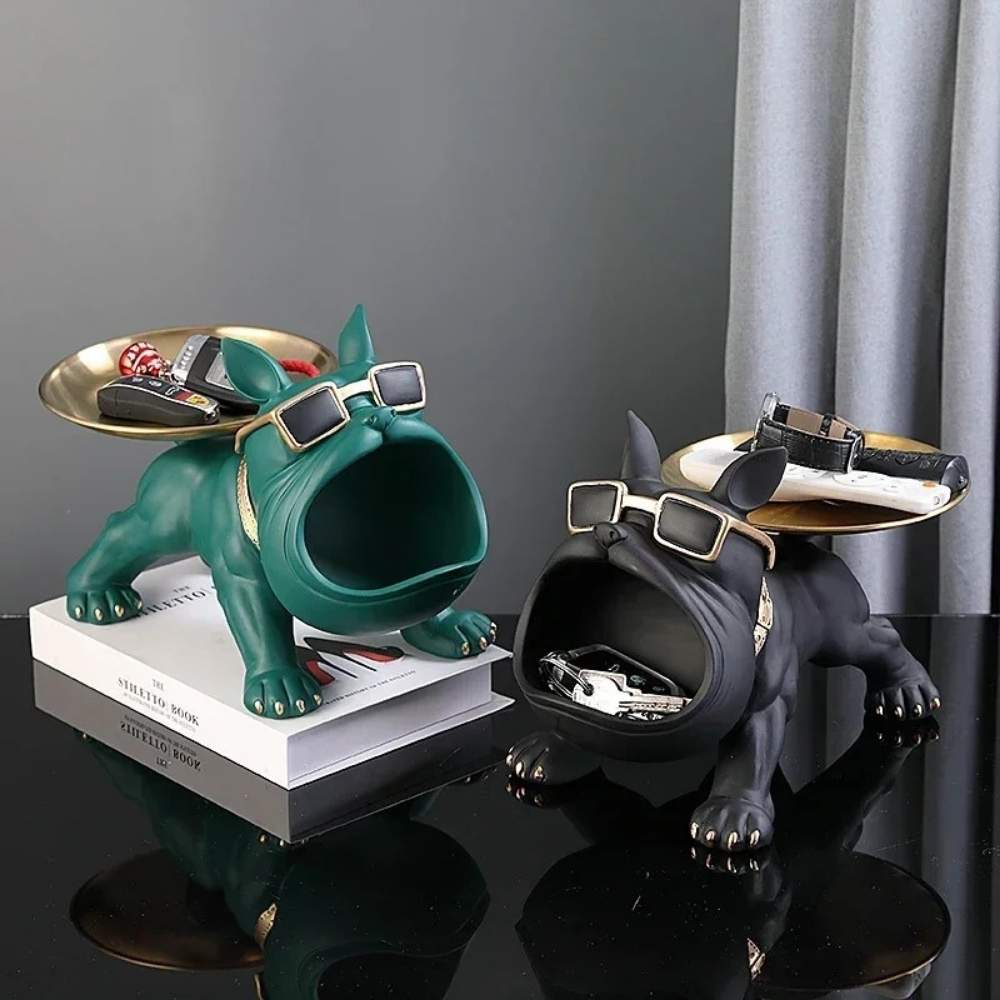 Bulldog Aufbewahrungsbox und Tablett